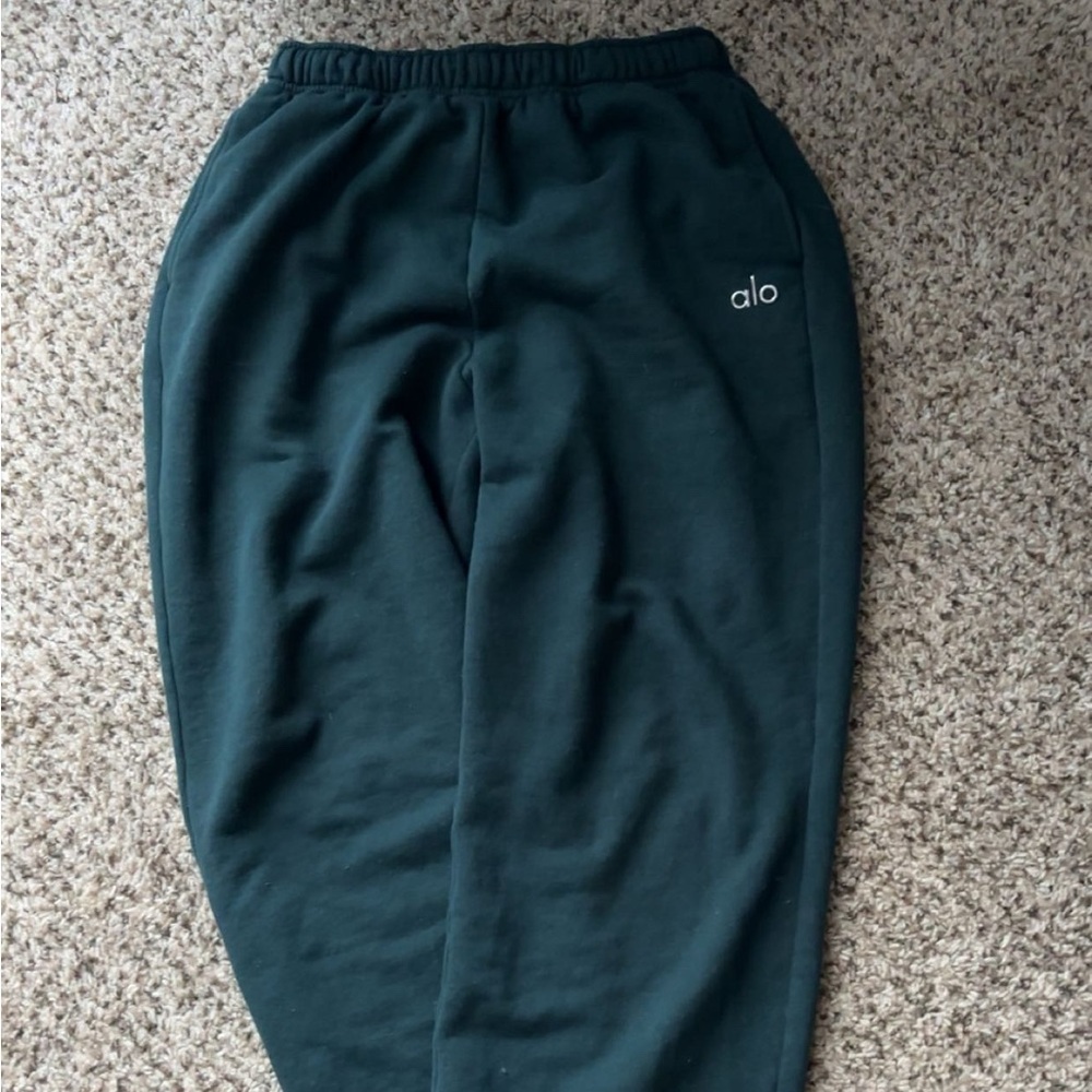 alo yoga sweatpants - dark green size small